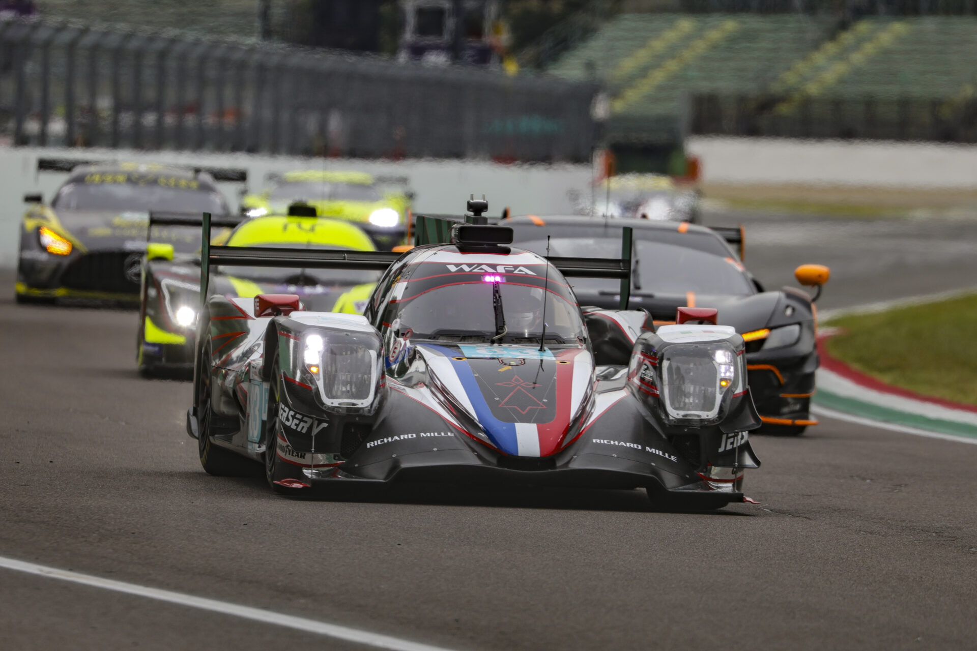#83 AF Corse (ITA) Oreca 07 – Gibson (LMP2 Pro-Am) driven by François Perrodo (FRA) / Matthieu Vaxiviere (FRA) / Alessio ROVERA (ITA), during the 4 Hours of Imola, round three of the ELMS 2025 Championship, at the Autodromo Enzo e Dino Ferrari, from 03 to 06 July 2025, in Italy